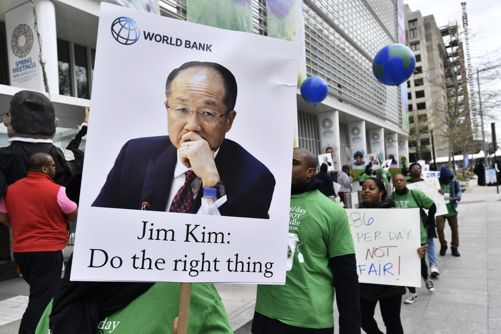 Featured image for “AHF’s 2018 Protest at the World Bank”